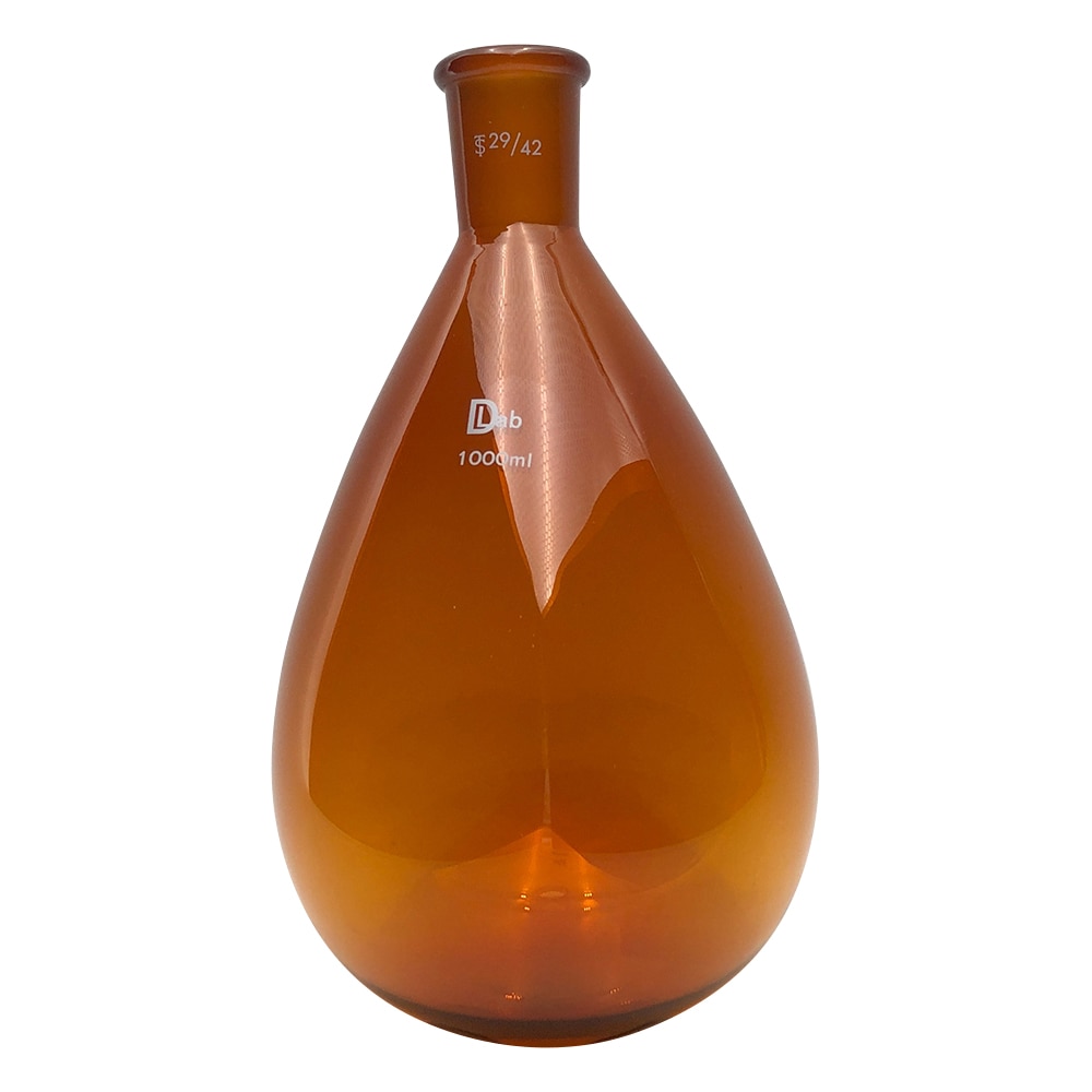 ラブディポット 共通摺合ナスフラスコ (茶褐色) 1000mL 29/42 1個 (ご注文単位1個) 【直送品】