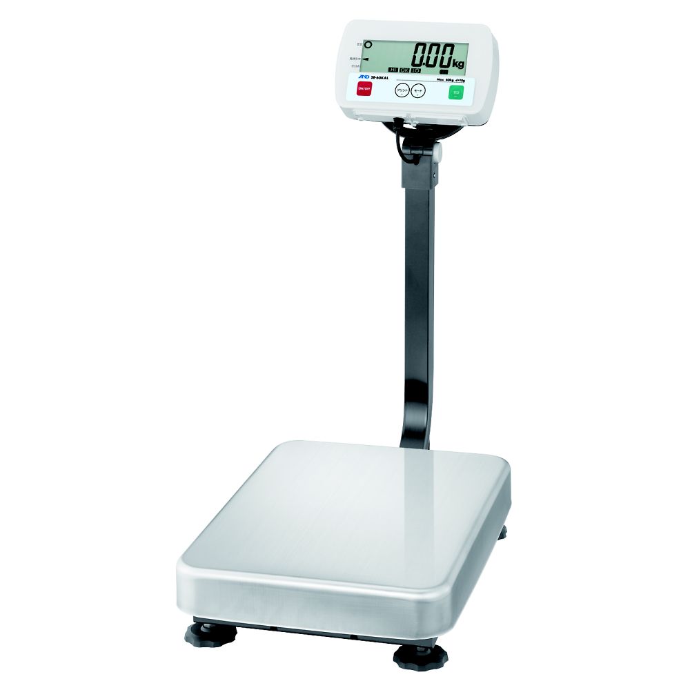 エー・アンド・デイ フレーム 鉄製 防塵・防水台はかり SEシリーズ ひょう量：60kg 最小表示：10g SE60KAL-JA 1個 (ご注文単位1個) 【直送品】