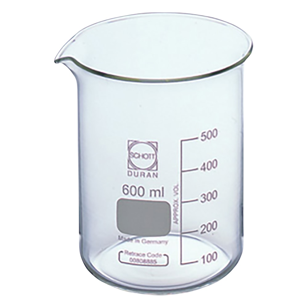 SCHOTT/DURAN ビーカー 600mL211064806 1個 (ご注文単位1個) 【直送品】