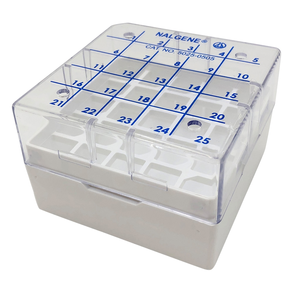 Nalge Nunc (サーモフィッシャーサイエンティフィック) クライオボックス 1~2mL×25本 1箱 (8個入) 5025-0505JP 1箱 (ご注文単位1箱) 【直送品】
