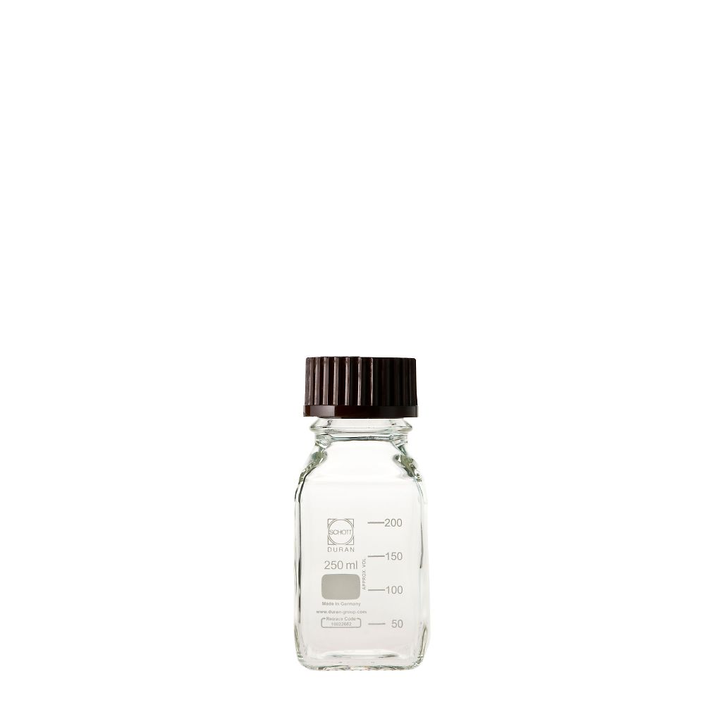 DWK Life Sciences ねじ口瓶角型 デュラン (R) 赤キャップ付 250mL017230-2501A 1本 (ご注文単位1本) 【直送品】