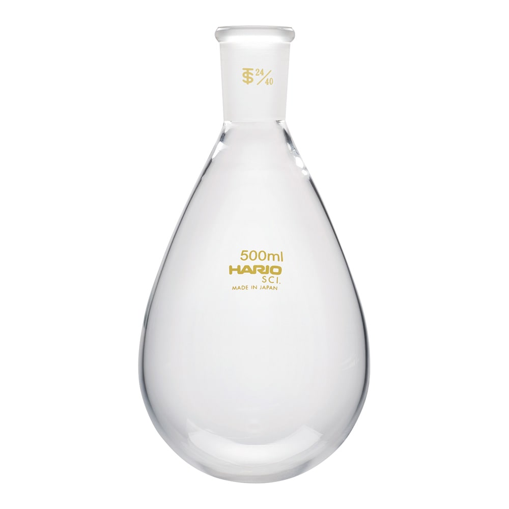 HARIO 共通摺合せなすフラスコ 500mL TS24/40NFJ-500-24.40-SCI 1個 (ご注文単位1個) 【直送品】