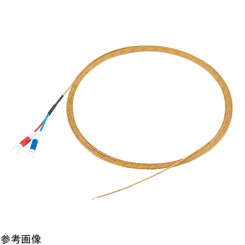 アズワン 被覆K熱電対 ガラス被覆 φ0.5mm 2mDS-2000-0502-M4Y 1個 (ご注文単位1個) 【直送品】