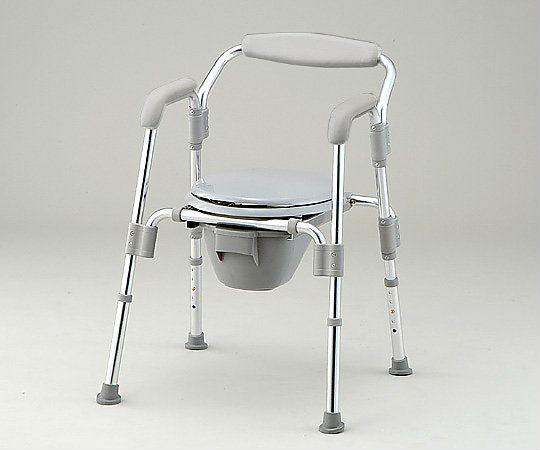 アズワン コモド椅子 (折りたたみ式) 610×590×740～840mmHT2100 1台 (ご注文単位1台) 【直送品】