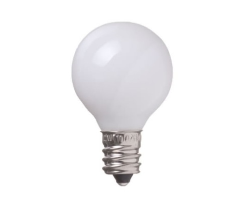 ヤザワコーポレーション ベビーボール球 5W ホワイト E12 30×46mmG301205W 1個 (ご注文単位1個) 【直送品】