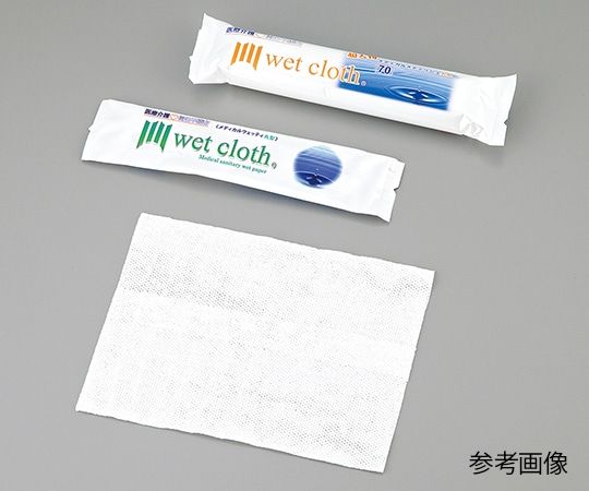 大富士製紙 医療介護用ウェットタオル メディカルウェッティ丸型 1パック (1本×100袋入) 1パック (ご注文単位1パック) 【直送品】