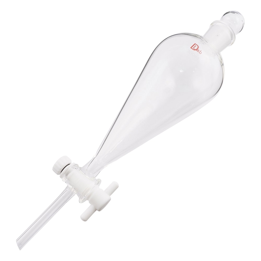 ラブディポット 分液ロートスキーブ型 PTFEコック付 300mL 1個 (ご注文単位1個) 【直送品】
