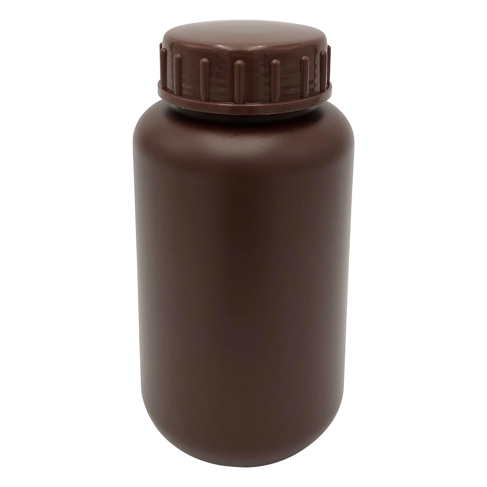 ニッコー・ハンセン 標準規格瓶 丸型広口 (遮光) 500mL セットなし 1本1032-03 1本 (ご注文単位1本) 【直送品】