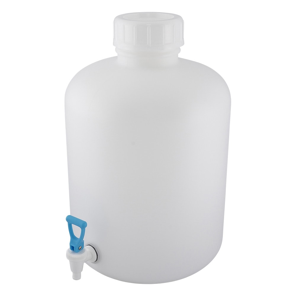 ニッコー・ハンセン イージーコック付瓶 広口丸型20L 1個1034-03 1本 (ご注文単位1本) 【直送品】