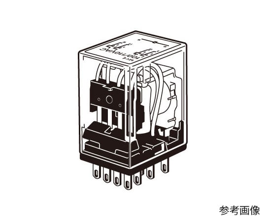 オムロン (FA・制御機器) ミニパワーリレー (MY4形) 動作表示灯内蔵型MY4N DC100/110 1個 (ご注文単位1個) 【直送品】