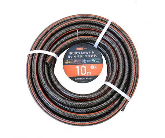 カクイチ 散水用ホース PRO ブラック＋オレンジライン 内径15mm 外径20mm 10M P341D892590 1巻 (ご注文単位1巻) 【直送品】