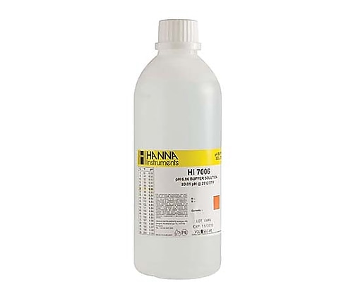 ハンナ インスツルメンツ pH標準液 (スタンダードタイプ) pH6.86HI7006L 1本 (ご注文単位1本) 【直送品】