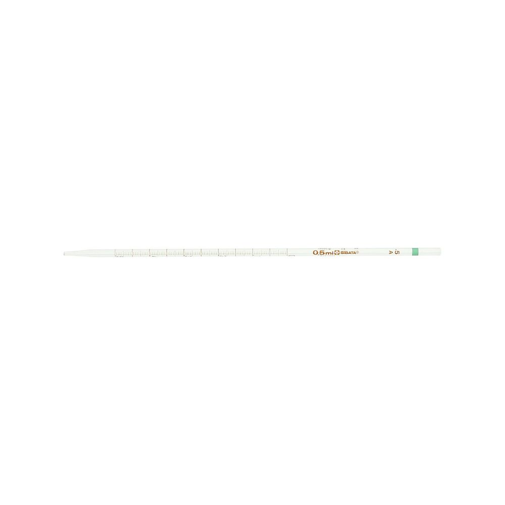 柴田科学 メスピペット中間目盛 (スーパーグレード) 0.5mL020010-05A 1本 (ご注文単位1本) 【直送品】