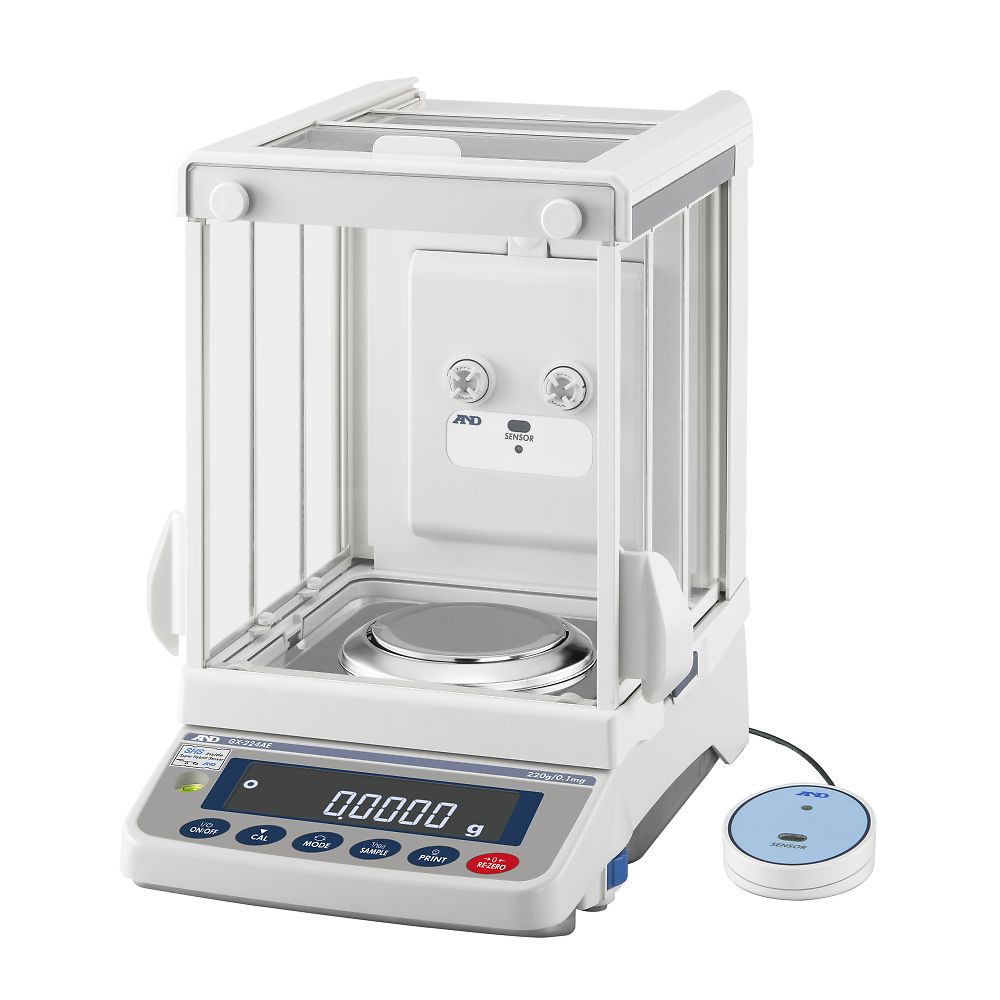 エー・アンド・デイ 校正用分銅内蔵型天びん GX-AEシリーズ ひょう量：220g 最小表示：0.0001g GX224AE 1個 (ご注文単位1個) 【直送品】