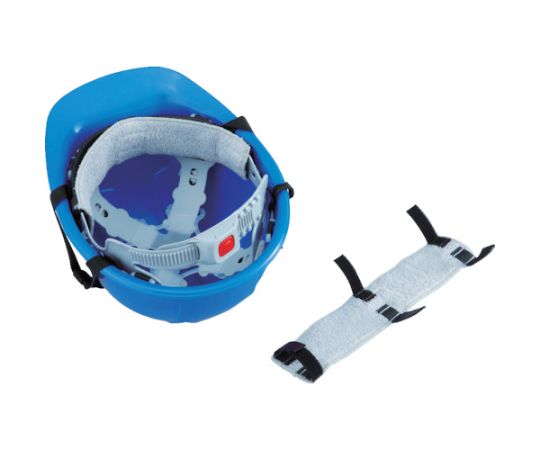 トーヨーセフティー ヘルメット取付式汗取りデコパット 白 タオル地NO.67-WH 1個 (ご注文単位1個) 【直送品】