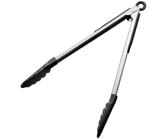 GSホームプロダクツ ナイロン 万能トング ロック付 12インチ 黒 KB-KE0119/BK0706310 1個 (ご注文単位1個) 【直送品】