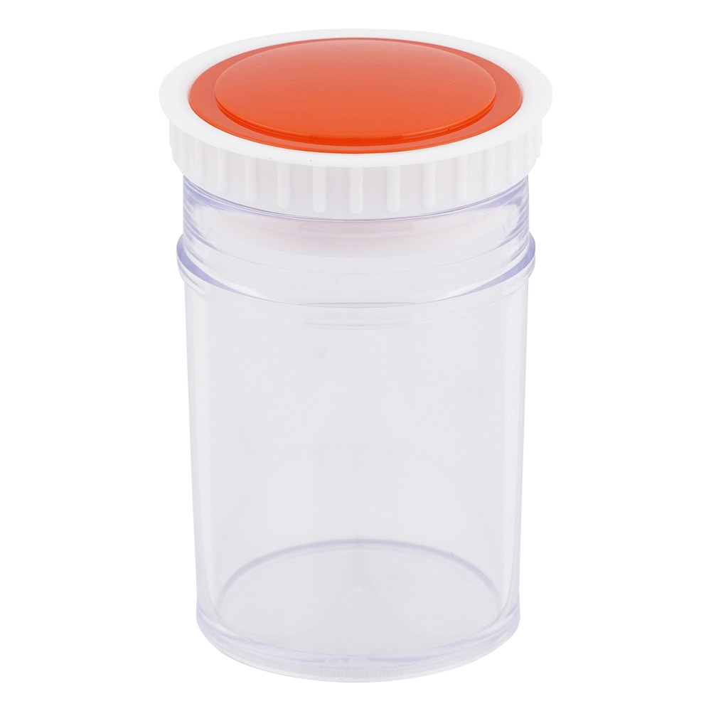 アズワン ラボランPSサンプル管瓶 100mL 橙 50本＋5本入PS-100 1箱 (ご注文単位1箱) 【直送品】