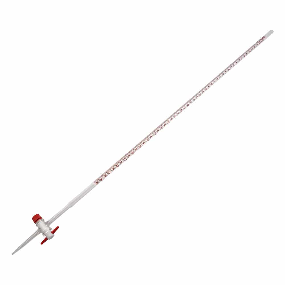 アズワン ビュレット PTFEコック付25mL 1本 (ご注文単位1本) 【直送品】