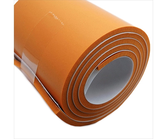 相模カラーフォーム テープ付き NRゴムスポンジ オレンジ 50mm×2mm×500mm 1枚 (ご注文単位1枚) 【直送品】