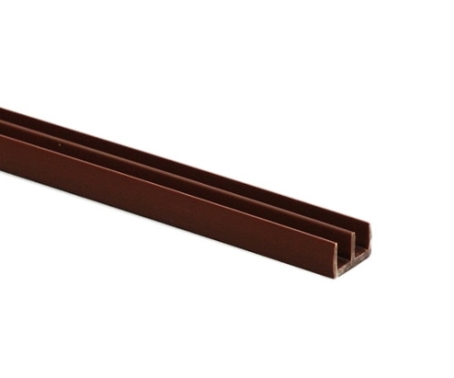 光 レール上部 (チョコ) 5mm×1820mmPR8581 1本 (ご注文単位1本) 【直送品】