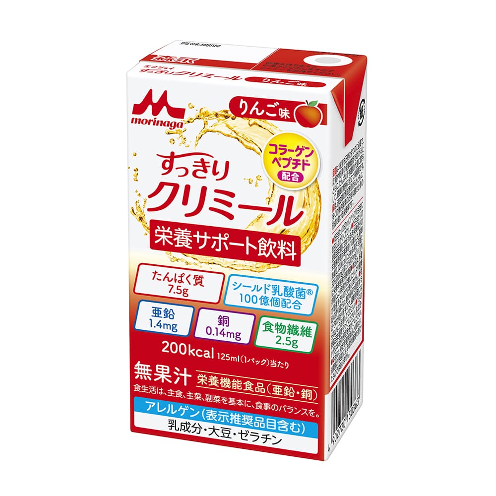 森永乳業クリニコ エンジョイすっきりクリミール りんご味 24パック入 1ケース※軽 (ご注文単位1ケース) 【直送品】