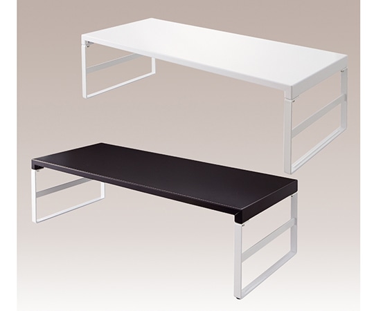 LIHITLAB 机上台<幅590mm・ハイタイプ> 24黒A7333-24 1個 (ご注文単位1個) 【直送品】
