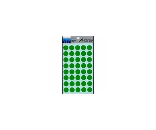 エーワン (A-ONE) カラーラベル 15mm径 緑7023 1パック (ご注文単位1パック) 【直送品】