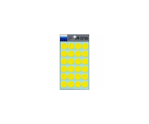 エーワン (A-ONE) カラーラベル 20mm径 黄7044 1パック (ご注文単位1パック) 【直送品】