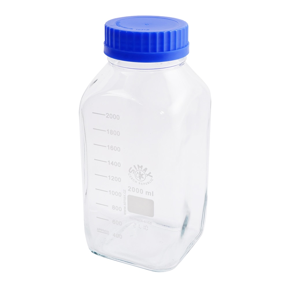 SIMAX 広口メディウム瓶 透明 2000mL2080M/2000 1個 (ご注文単位1個) 【直送品】