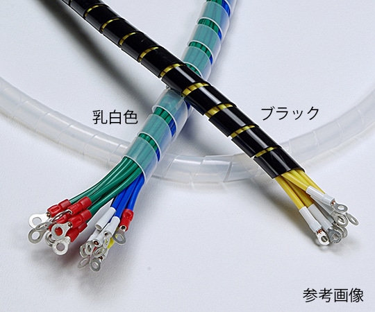興和化成 スパイラルチューブ ブラックKS-4B 100M 1巻 (ご注文単位1巻) 【直送品】