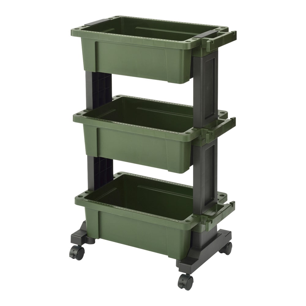 JEJアステージ ツールワゴン (ボックス×3段) TWB-490G 1個 (ご注文単位1個) 【直送品】