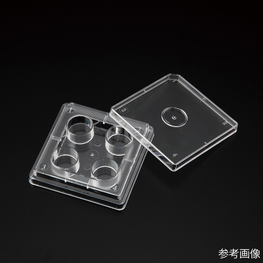 アズワン ビオラモ細胞培養プレート (4ウェル) 1箱 (4枚×30包入) VTC-P4 1箱 (ご注文単位1箱) 【直送品】