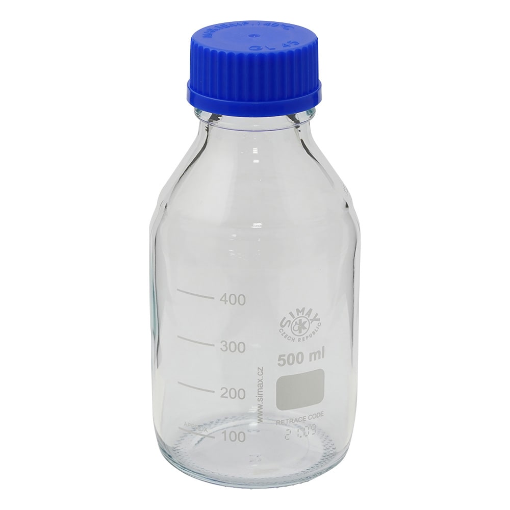 アズワン ネジ口メディウム瓶 500mL 滅菌済2070 M/500 1個 (ご注文単位1個) 【直送品】