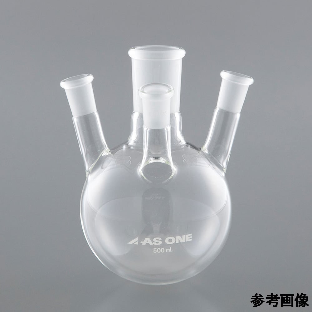 アズワン 四つ口フラスコ 1000mL4F100 1個 (ご注文単位1個) 【直送品】