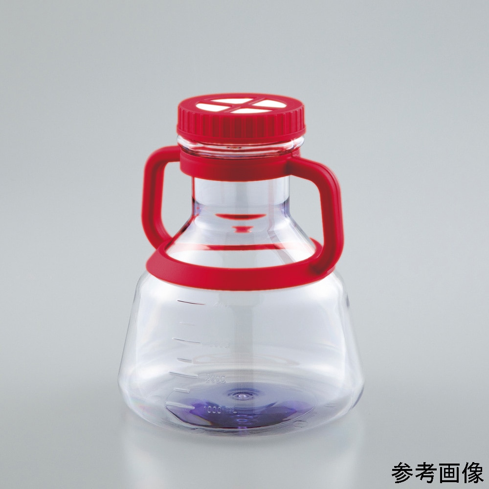 アズワン 培養三角フラスコ 3L γ線滅菌済 1箱 (1個/パック×12パック入) C043003 1箱 (ご注文単位1箱) 【直送品】