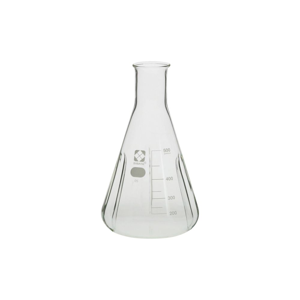 柴田科学 バッフル三角フラスコ 500mL 1本 (ご注文単位1本) 【直送品】