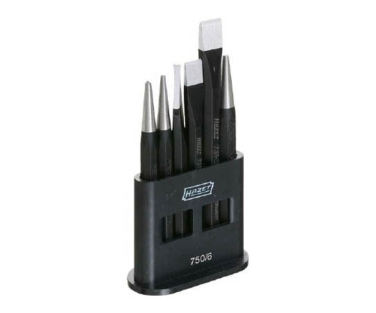 HAZET ピンポンチセット 1セット (6本入) 7516 1セット (ご注文単位1セット) 【直送品】