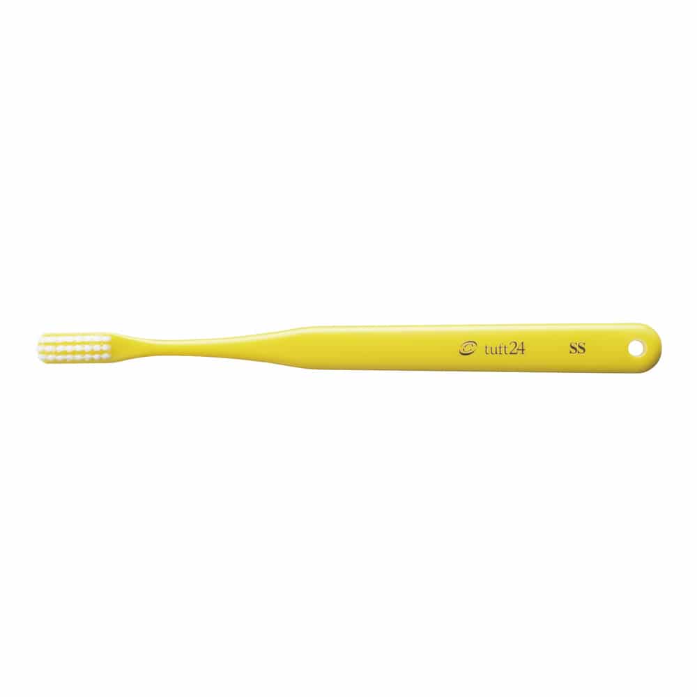 オーラルケア タフト24 SS キャップ付 イエロー 25本入00020008 1箱 (ご注文単位1箱) 【直送品】