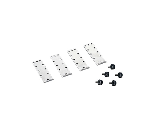 アズワン ラボジャッキ用ホルダー用 L字金具×4個+固定用ローレット×5個L字金具セット 1式 (ご注文単位1式) 【直送品】
