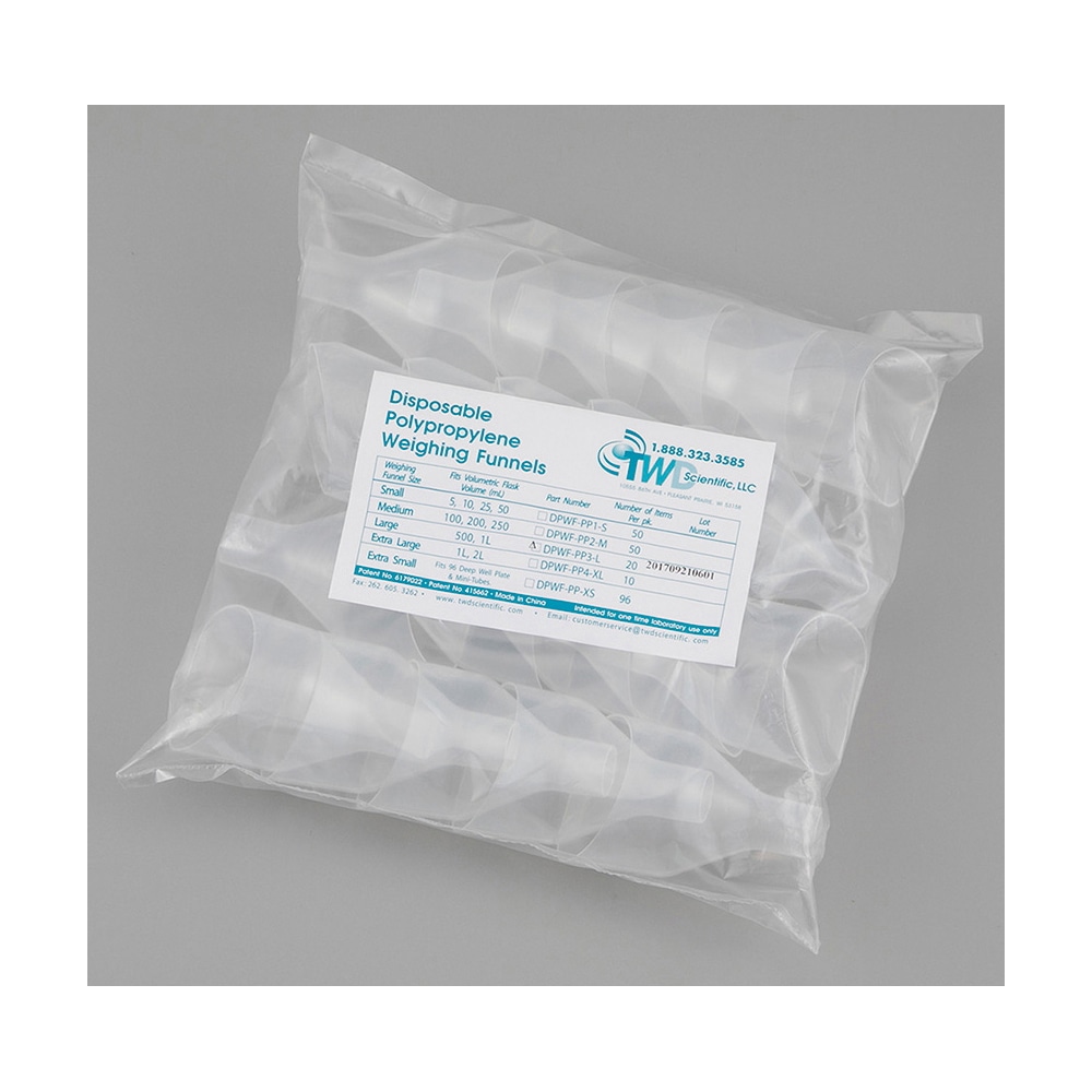 VWR プラスチック秤量皿ロート ノーマルタイプ 20/10mL 20個入DPWF-PP3-L 1箱 (ご注文単位1箱) 【直送品】