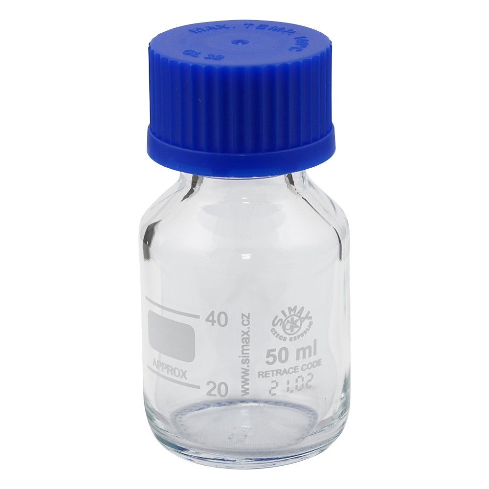 アズワン ネジ口メディウム瓶 50mL 滅菌済2070M/50 1個 (ご注文単位1個) 【直送品】