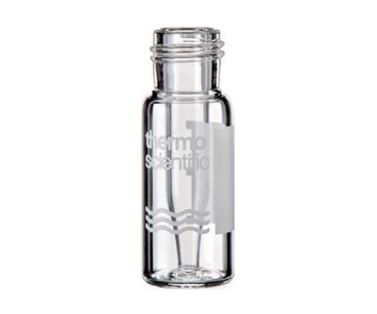 Thermo Fisher Scientific スクリューバイアル (9-425) 透明 ラベル付 0.3mL ガラス (ガラスインサート付) 100本入6PSV9-03FIVP 1箱 (ご注文単位1箱) 【直送品】