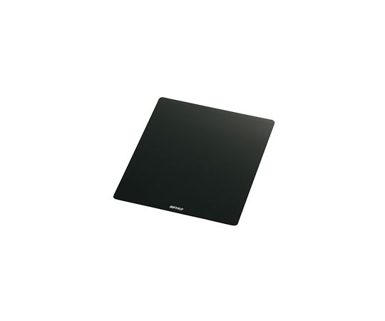BUFFALO マウスパッド メタル調 ブラックBSPD10BK 1個 (ご注文単位1個) 【直送品】
