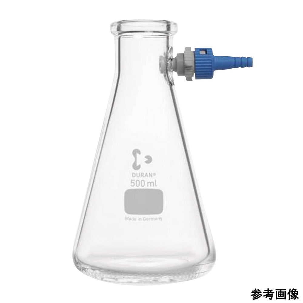 SCHOTT/DURAN 吸引ろ過瓶 (PBT製チューブコネクター付) 丸型 3000mL211946854 1個 (ご注文単位1個) 【直送品】