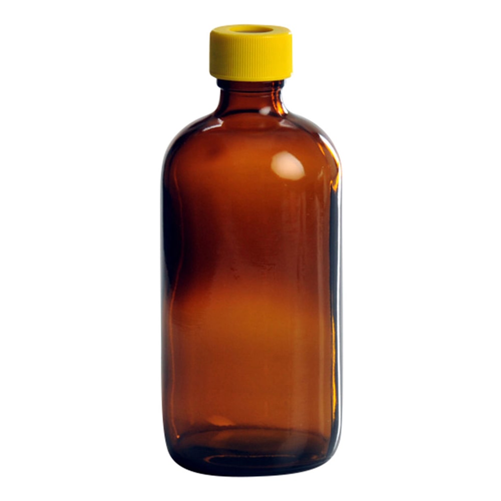 Quality Environmental Containers セプタム付きボトル・細口 250mL レベル2 茶 24本入2121-S008 1箱 (ご注文単位1箱) 【直送品】