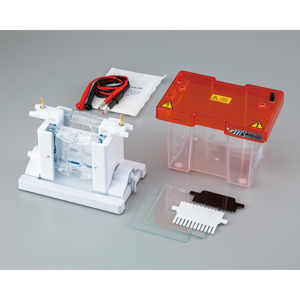 major science アクリルアミドゲル用電気泳動槽 泳動槽・ゲル作成器セットMV-10DSYS 1セット (ご注文単位1セット) 【直送品】