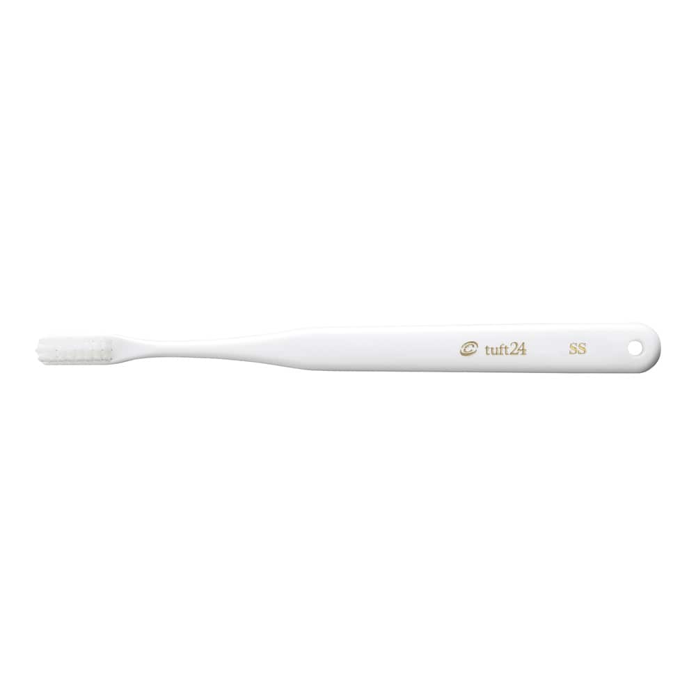オーラルケア タフト24 SS キャップ付 ホワイト 25本入00020009 1箱 (ご注文単位1箱) 【直送品】