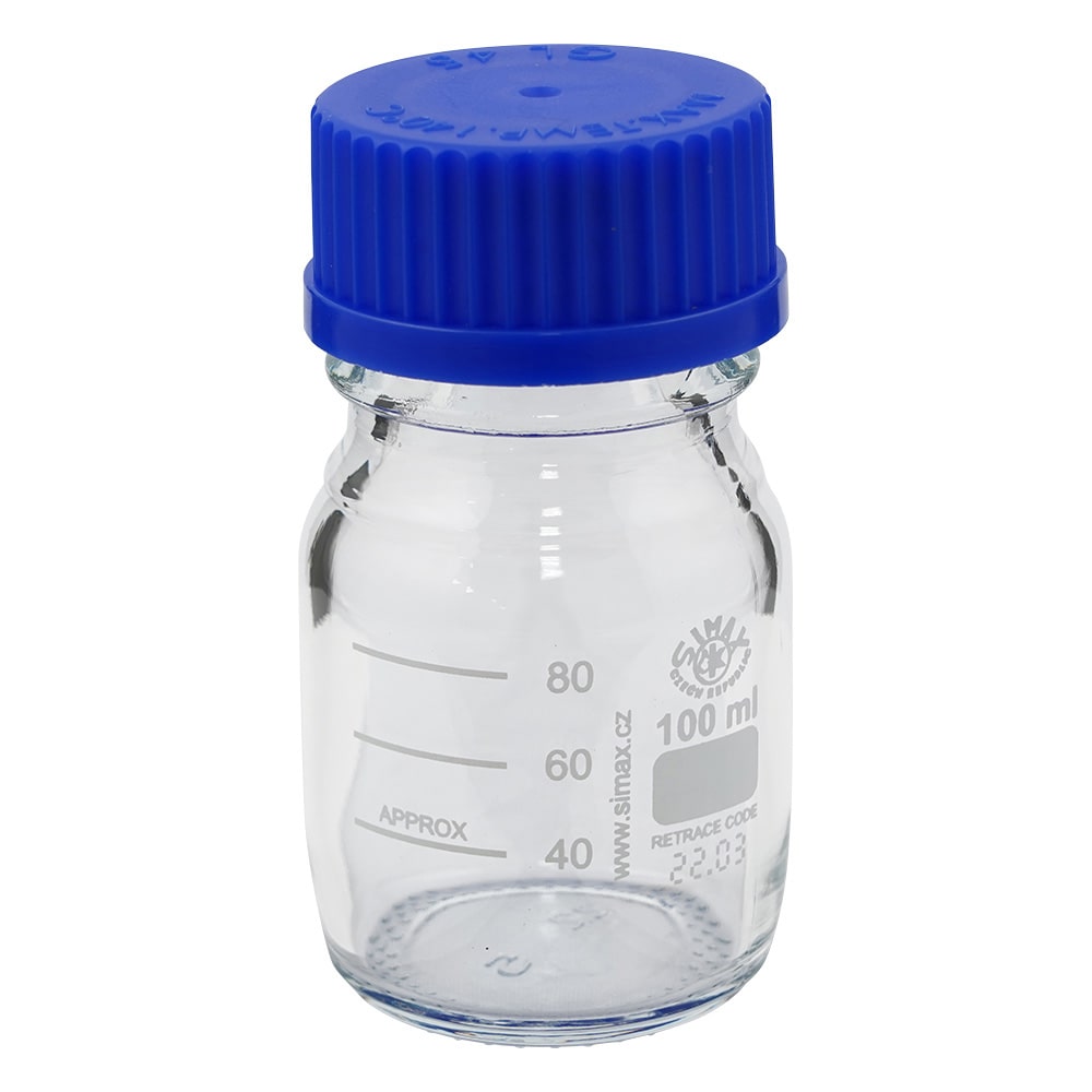 アズワン ネジ口メディウム瓶 100mL 滅菌済2070 M/100 1個 (ご注文単位1個) 【直送品】