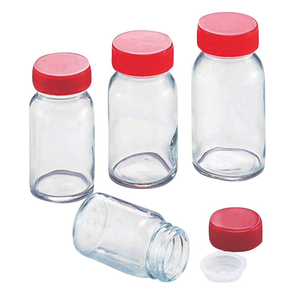 アズワン 規格瓶SCC 37.5mL 100本入 (純水洗浄処理済み) No.4 1箱 (ご注文単位1箱) 【直送品】