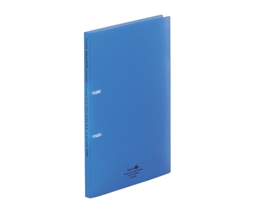 LIHITLAB AQUA DROPs フラット・ツイストリングファイル 8青 F-5000F5000-8 1冊 (ご注文単位1冊) 【直送品】